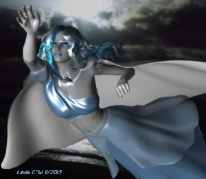 Yule Queen over Emerald City's Malory Bay Copyright 2015 Linda Whitson