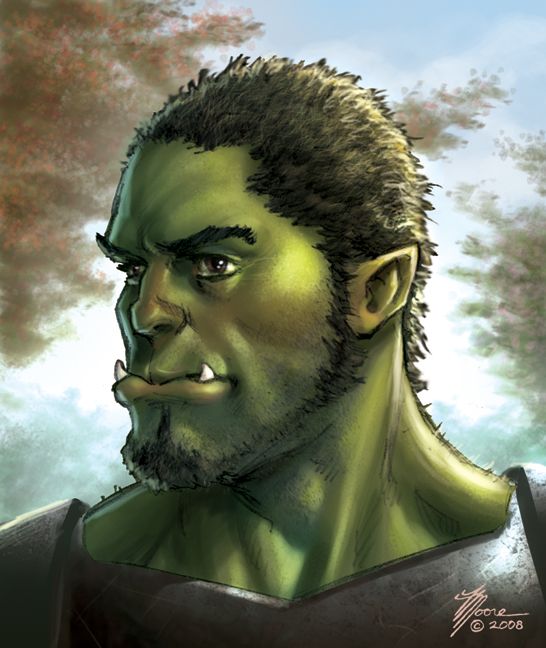 Reaper Miniatures 77438 Jurden, Half Orc Paladin, Bones Miniature